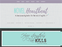 Tablet Screenshot of novelheartbeat.com
